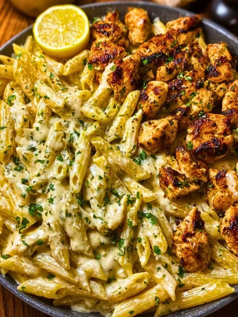 Cajun Garlic Butter Chicken Penne in Creamy Parmesan Sauce 2