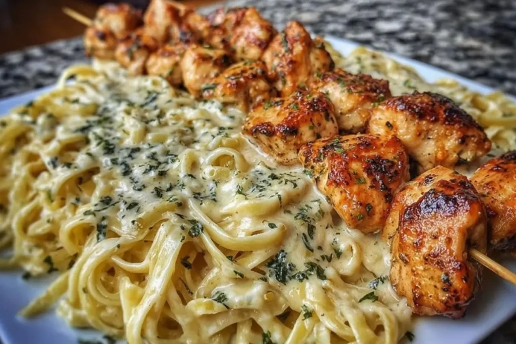 Cajun Garlic Butter Linguine with Tender Beef Strips 1