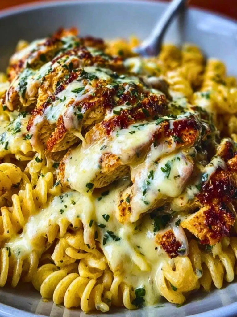 Creamy Cajun Chicken Rotini with Garlic Mozzarella Sauce 2