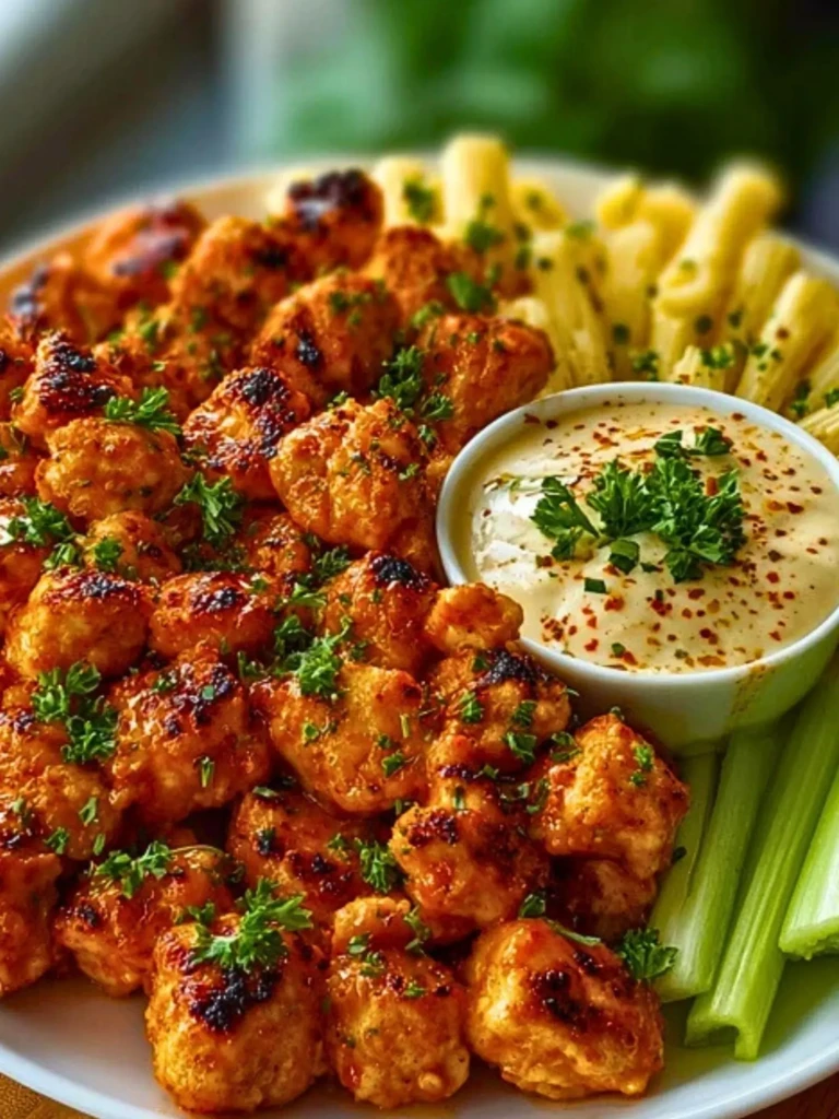 Easy Buffalo Garlic Chicken Bites Recipe 2