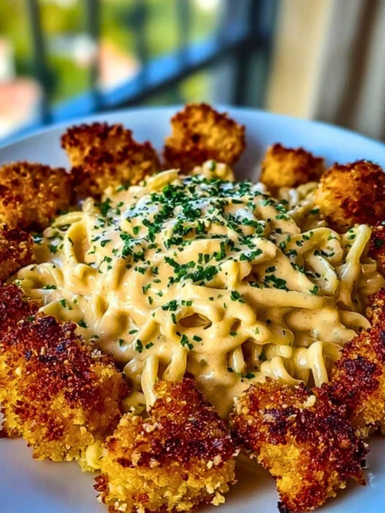 Easy Crispy Parmesan Chicken Bites with Smoked Cajun Alfredo Recipe 2