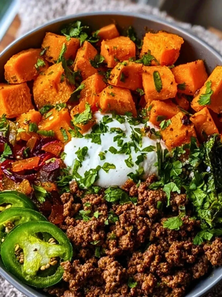 Ground Beef Sweet Potato Power Bowl 2