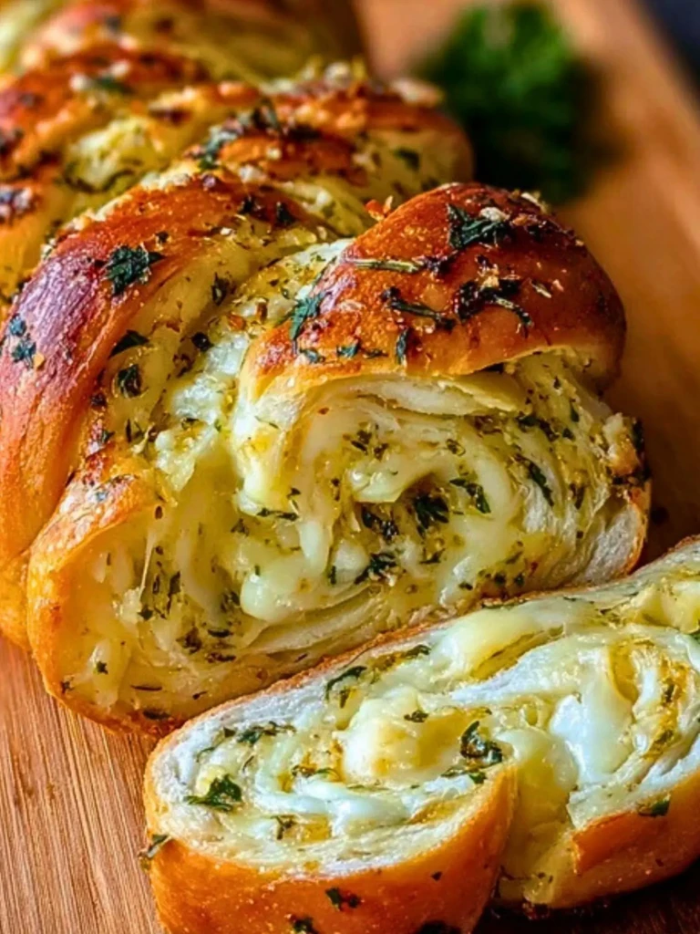 Swirled Garlic Herb And Cheese Bread 2