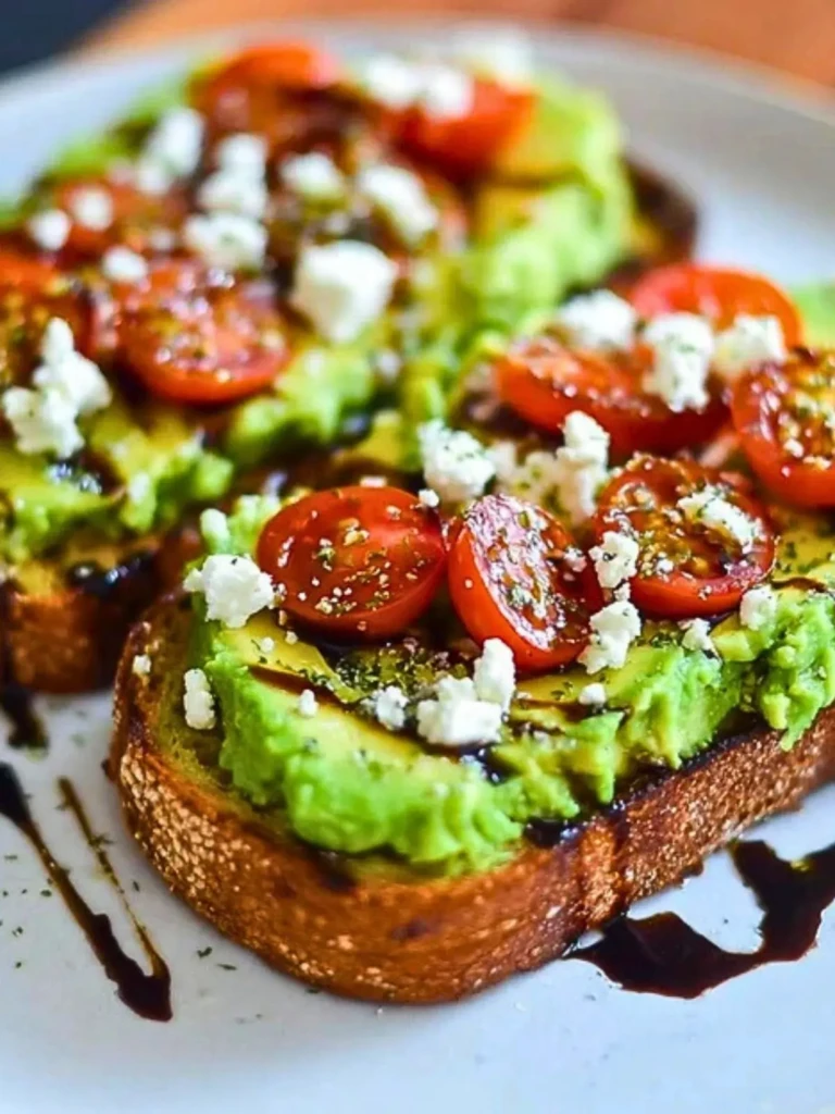 Avocado Toast with Feta & Cherry Tomatoes (1)
