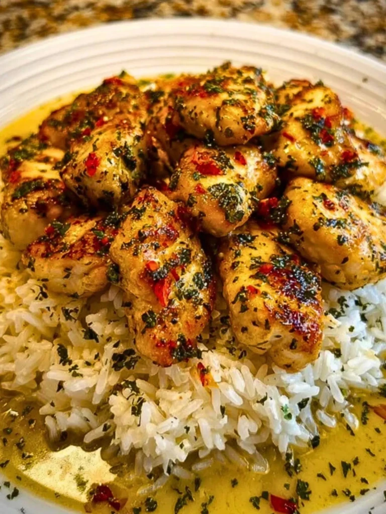 Chicken Scampi with Creamy Garlic Parmesan Rice 2