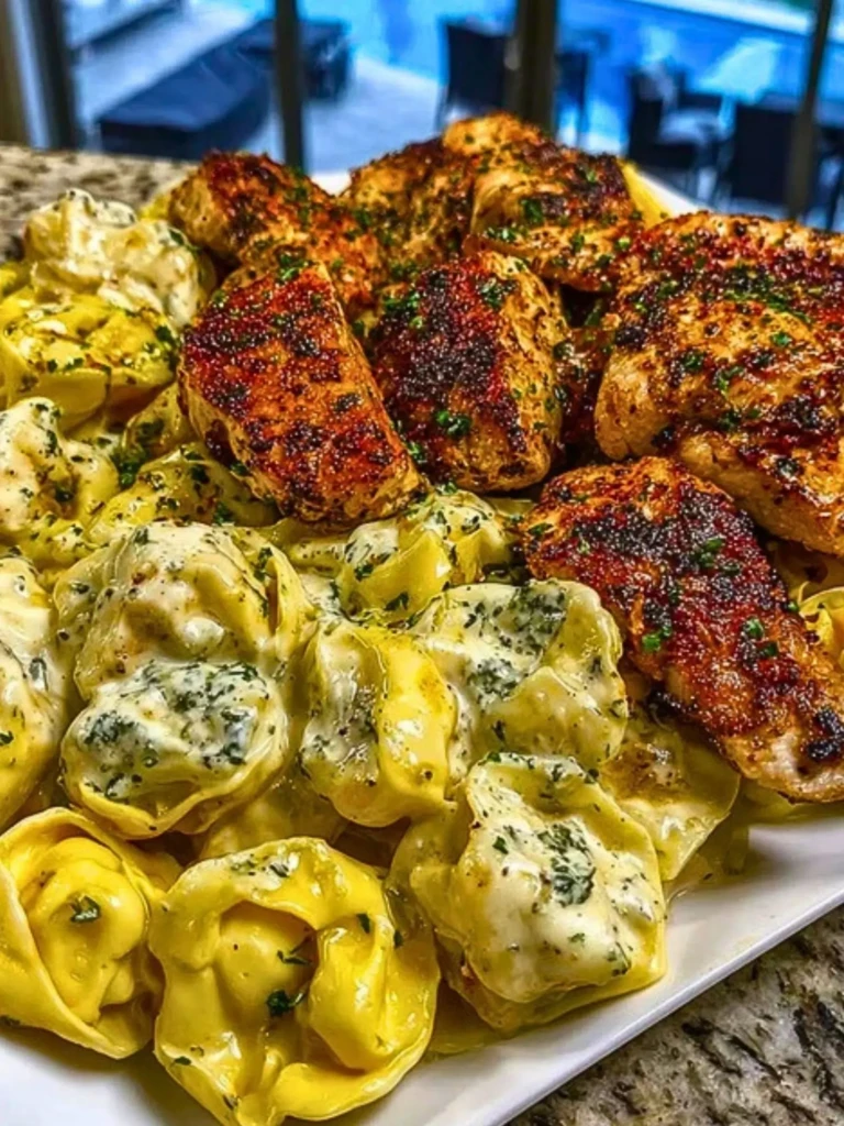 Creamy Cajun Chicken Tortellini in Velveeta Garlic Cheese Sauce 2
