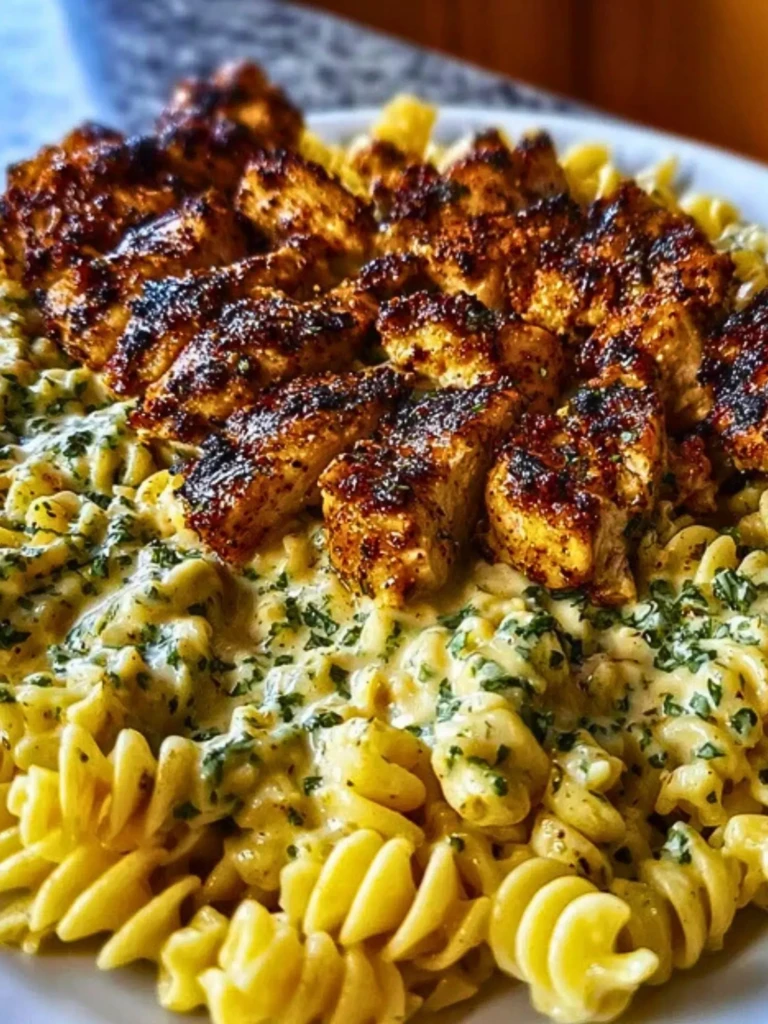 Creamy Parmesan Rotini with Cajun Garlic Butter Chicken 2