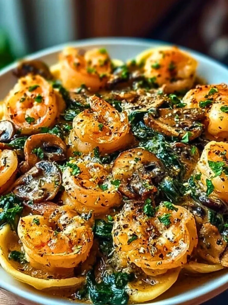 Creamy Spinach Mushroom Shrimp Shells (2)