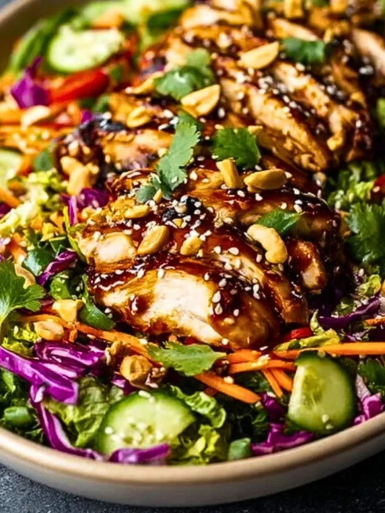 Crunchy Asian Sesame Chicken Salad (1)