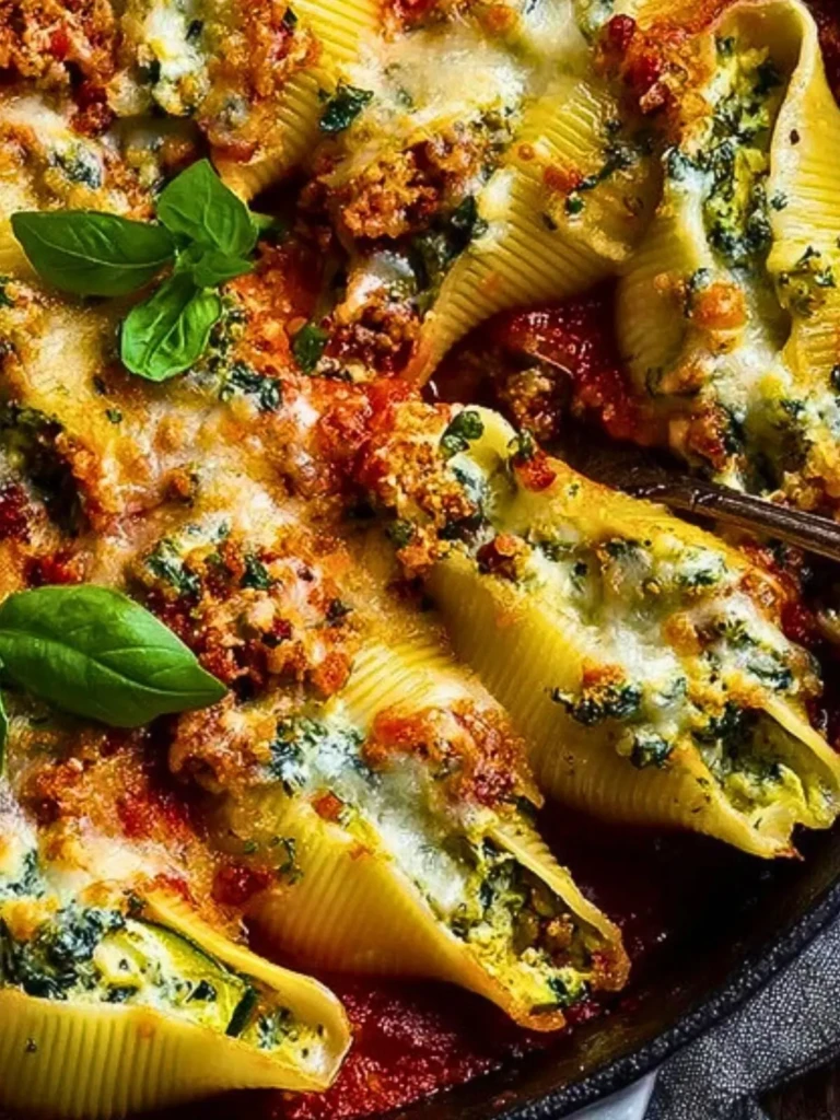 Herb & Zucchini Stuffed Jumbo Shells 2