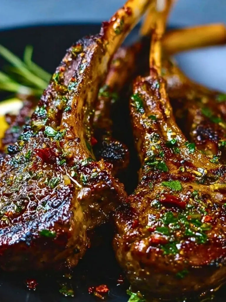 Juicy Garlic Butter Lamb Chops 2