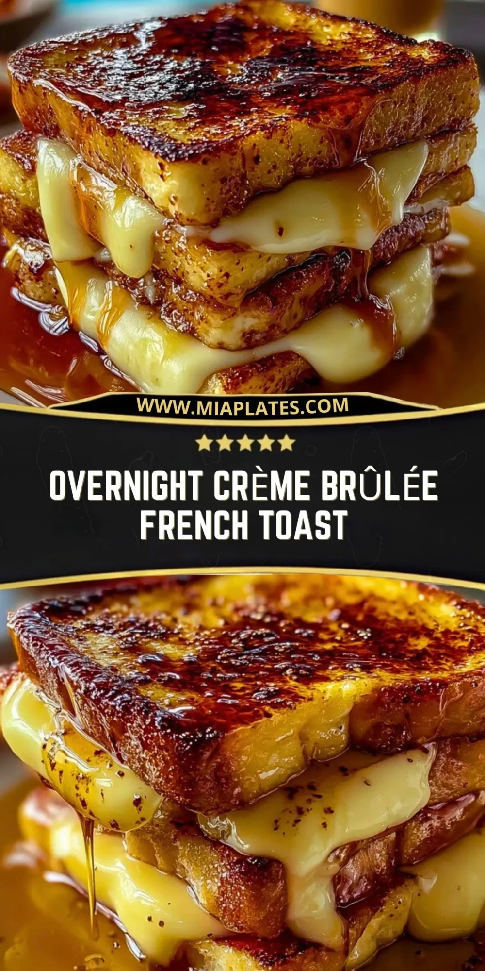 Overnight Crème Brûlée French Toast Pin 1
