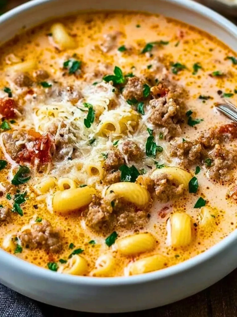 Sausage and Tomato Pasta Soup 2