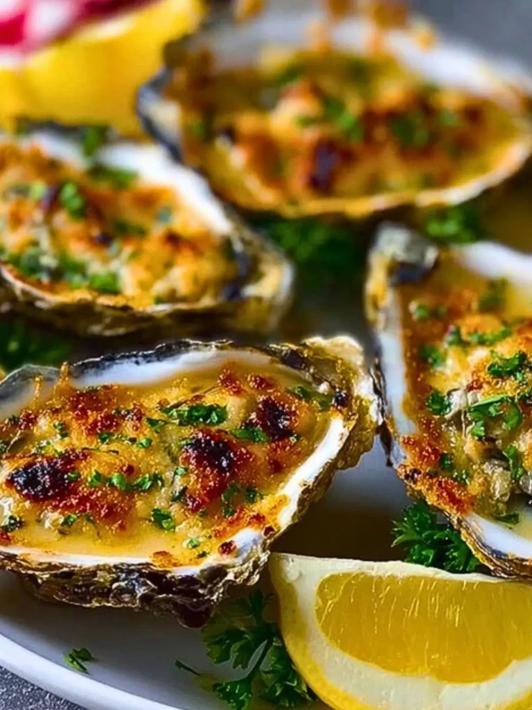 Smoky Lemon Garlic Grilled Oysters Recipe (1)