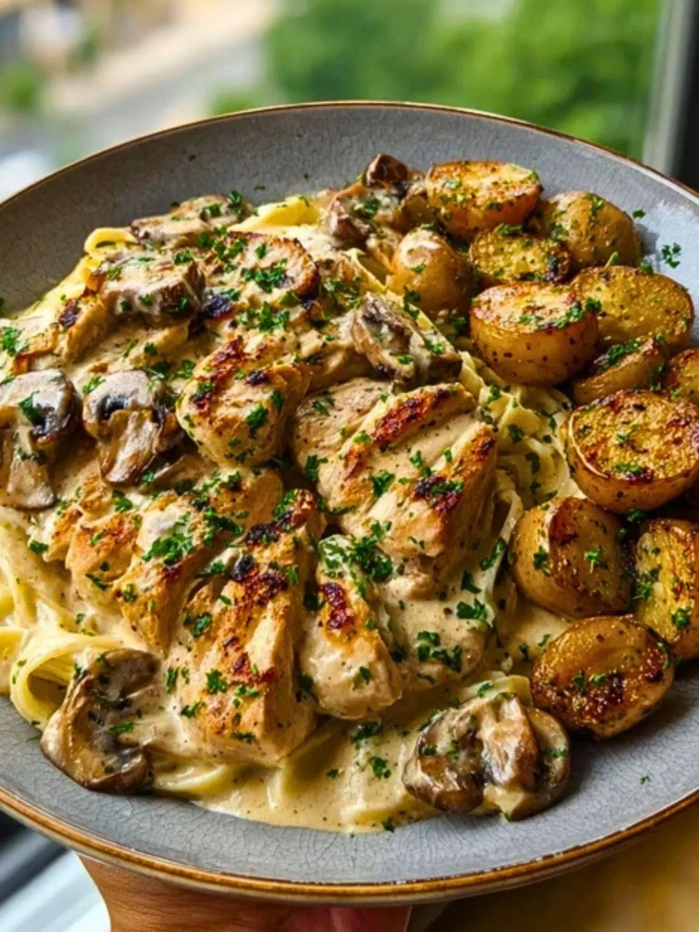 Ultimate Creamy Mushroom Chicken Alfredo Recipe 2