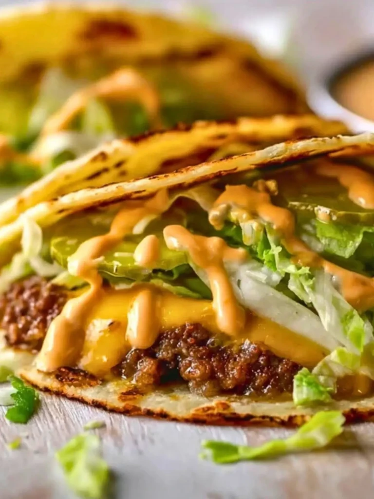 Big Mac Style Smash Burger Tacos 2