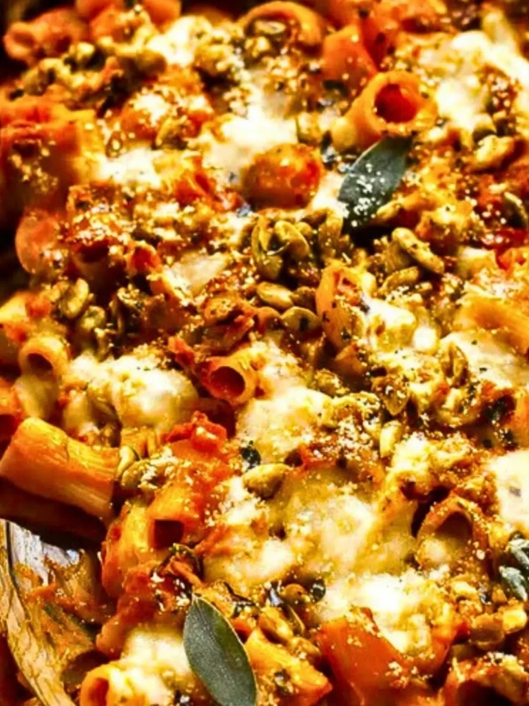 Cheesy Pasta Bake with Pumpkin-Tomato Sauce (1)