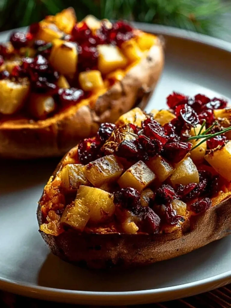 Cranberry Apple Twice-Baked Sweet Potatoes 2