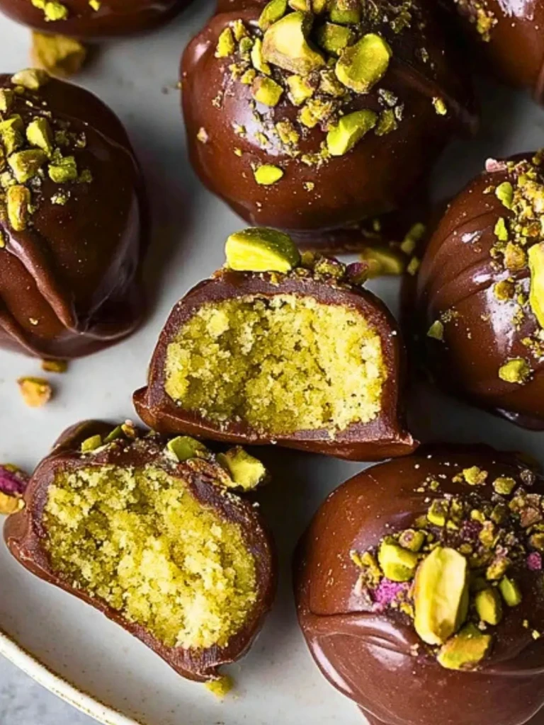 Dubai Chocolate Balls with Pistachio Kunefe Filling 2
