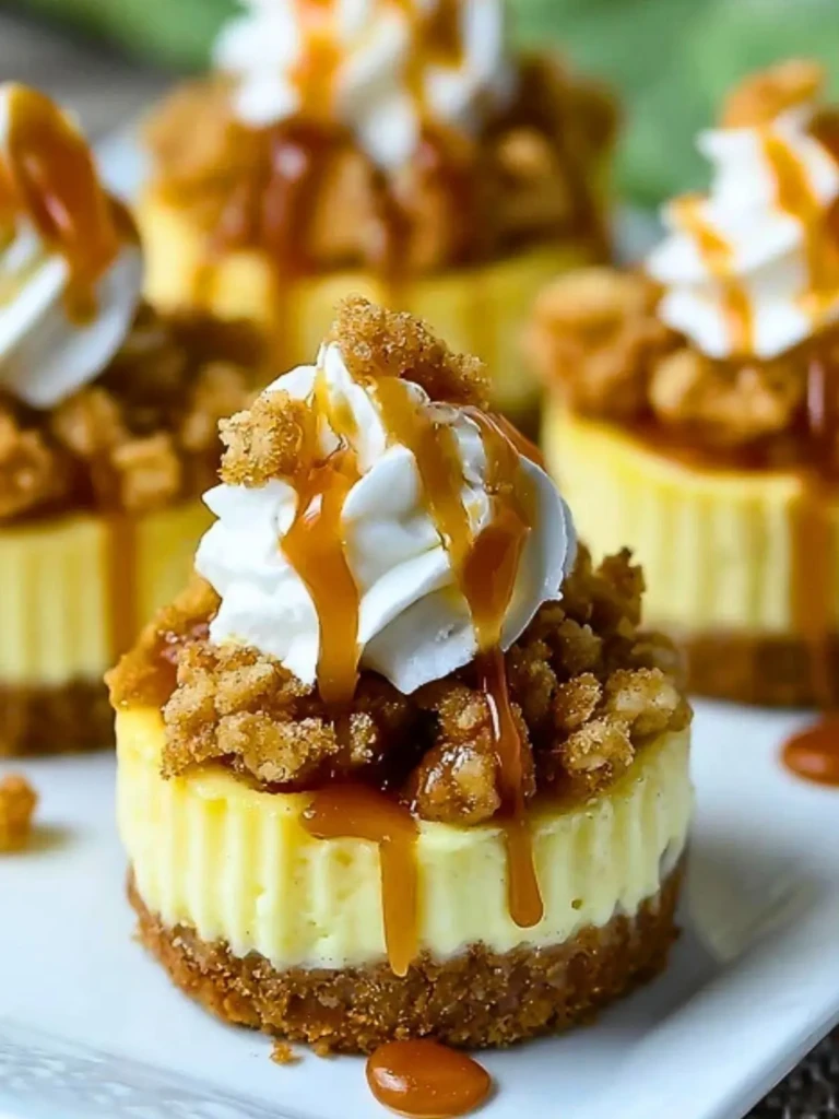 Easy Apple Crisp Mini Cheesecakes (1)