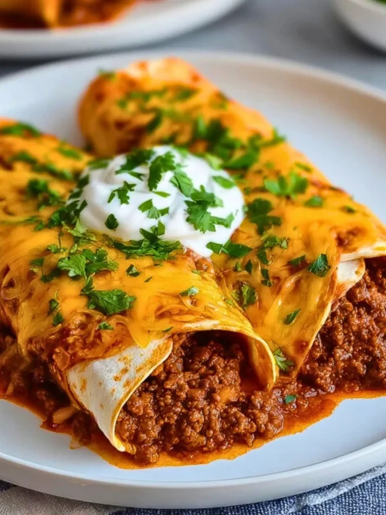 Easy Cheesy Ground Beef Enchiladas (1)