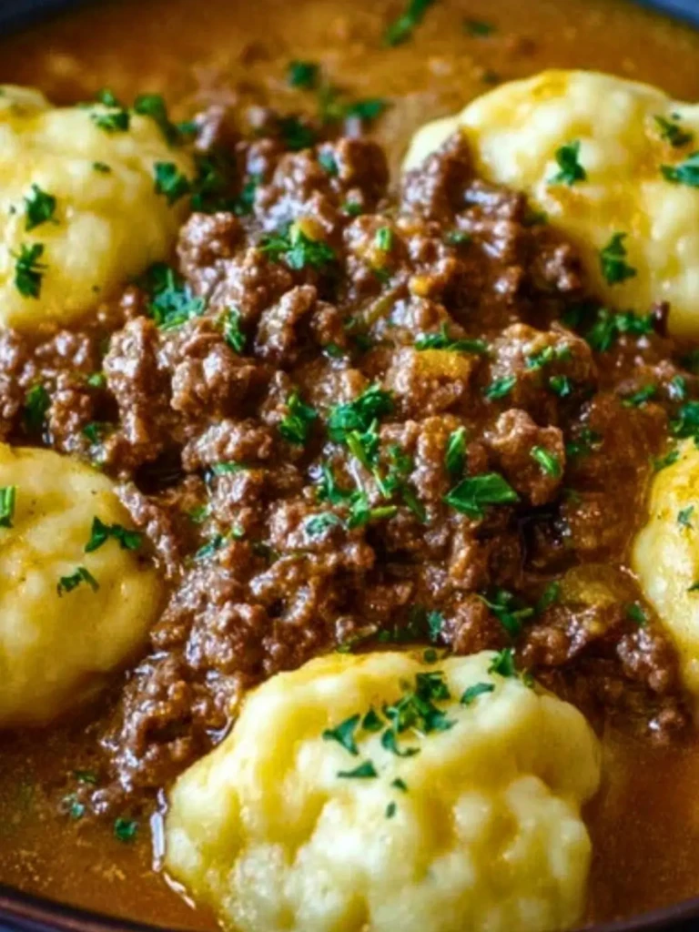 Ground Beef and Dumplings (1)