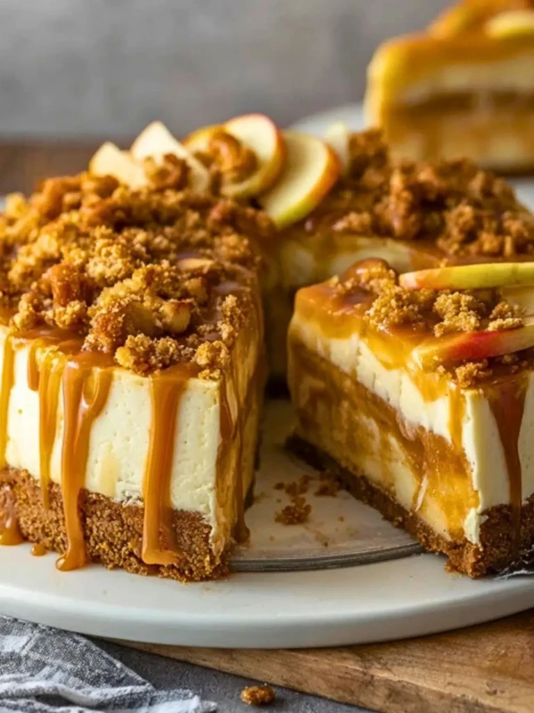 Salted Caramel Apple Pie Cheesecake (1)
