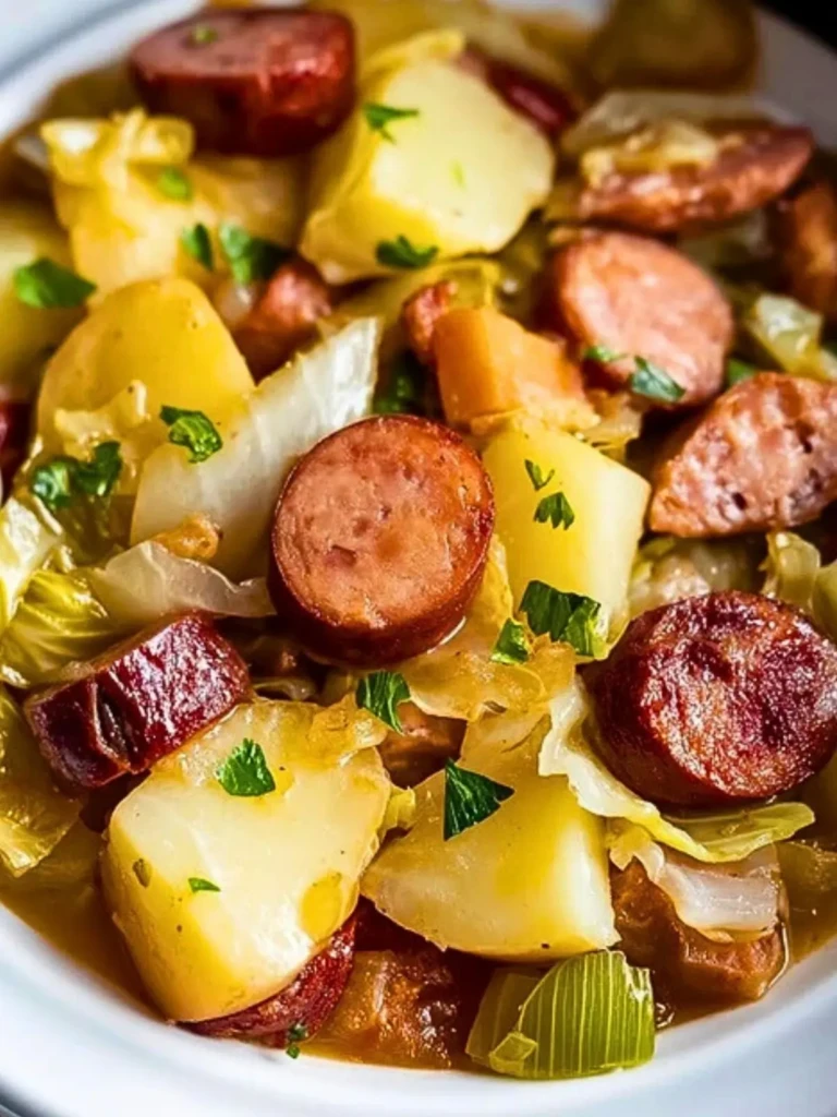 Slow Cooker Kielbasa with Cabbage and Potatoes 2
