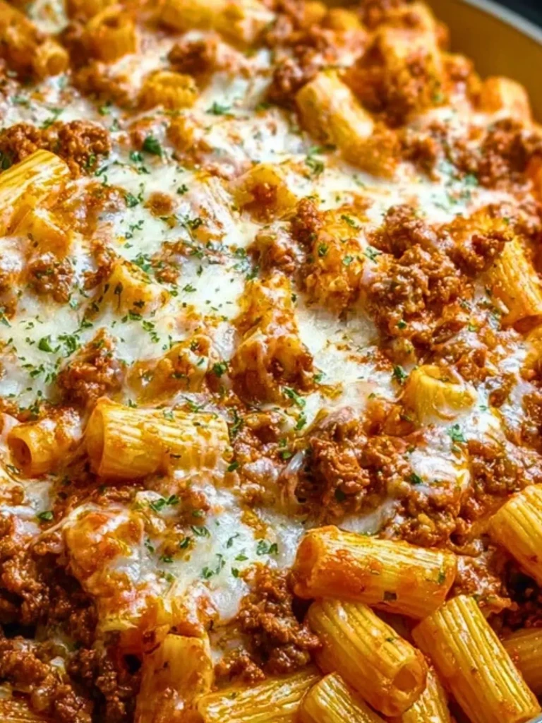 Beef Rigatoni Cheese Bake (1)