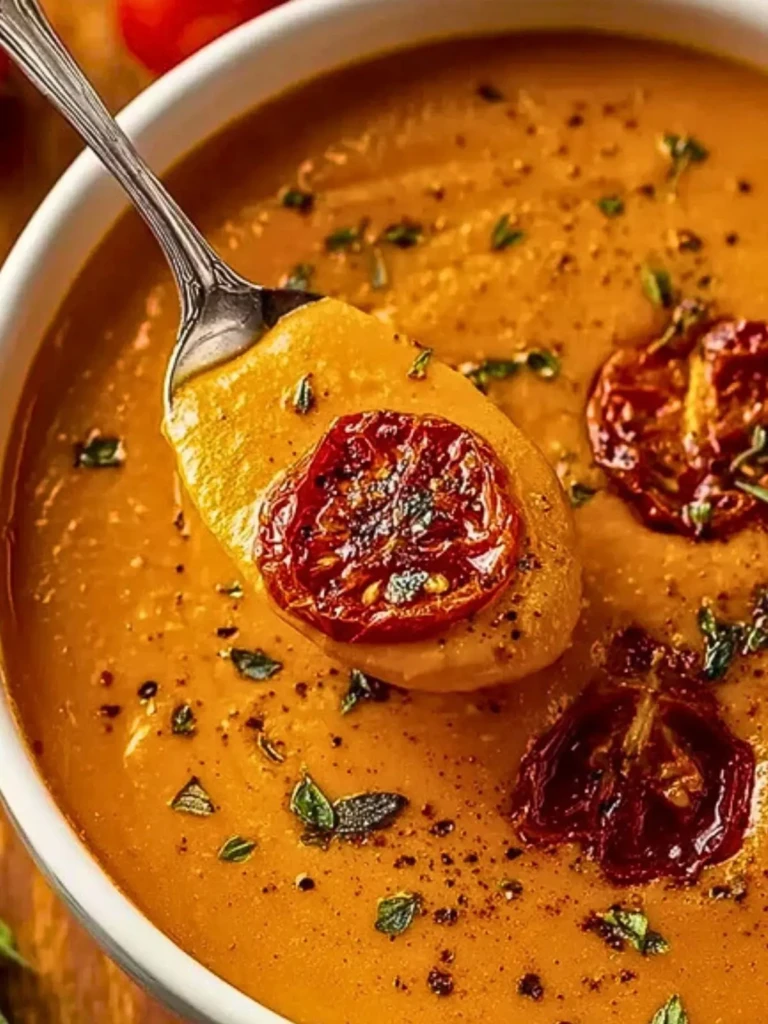 Best Creamy Roasted Garlic Tomato Soup (1)