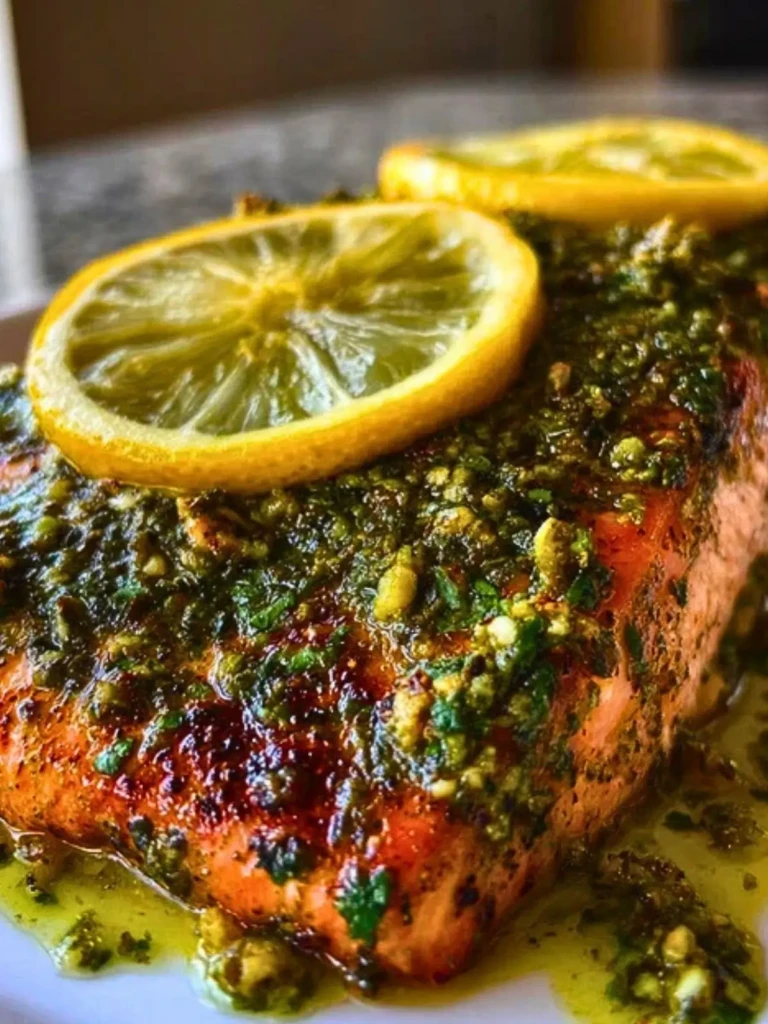 Juicy Baked Pesto Salmon (1)