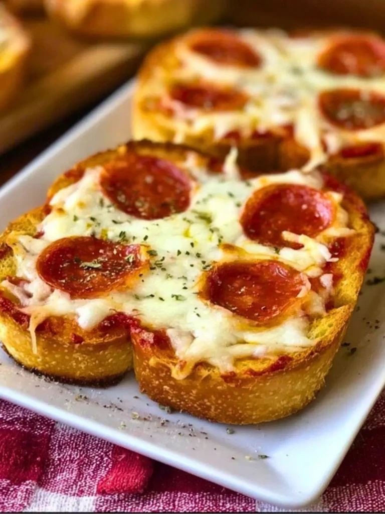 Mini Garlic Toast Pizzas (1)