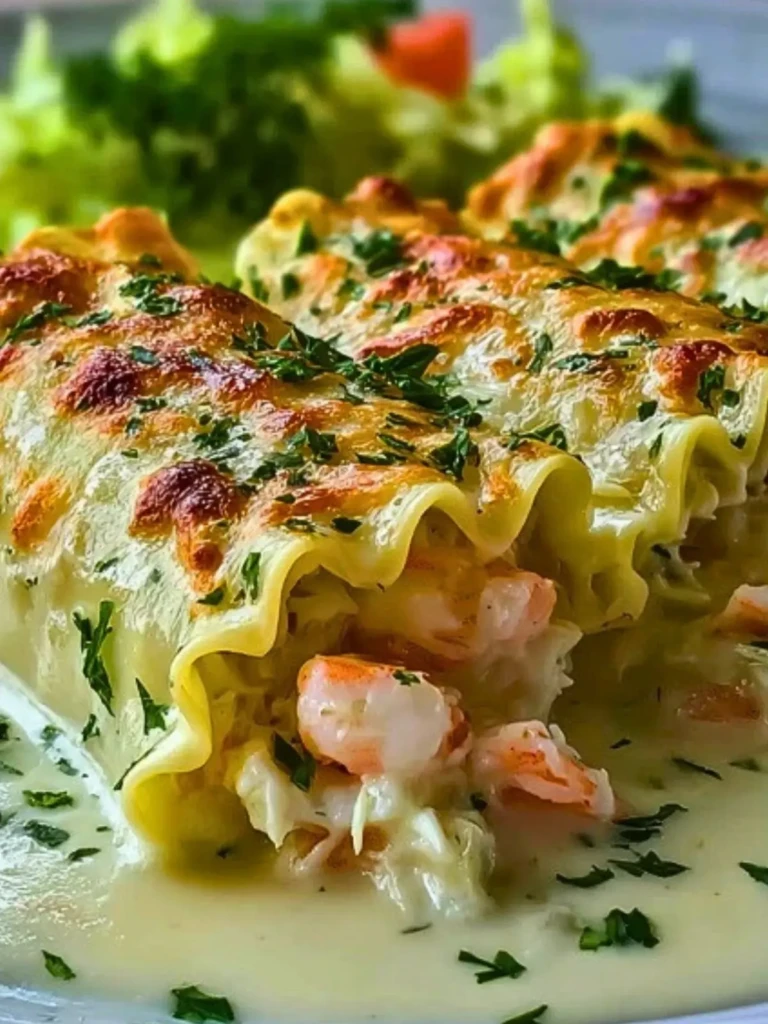 Shrimp Crab Alfredo Roll Ups (1)