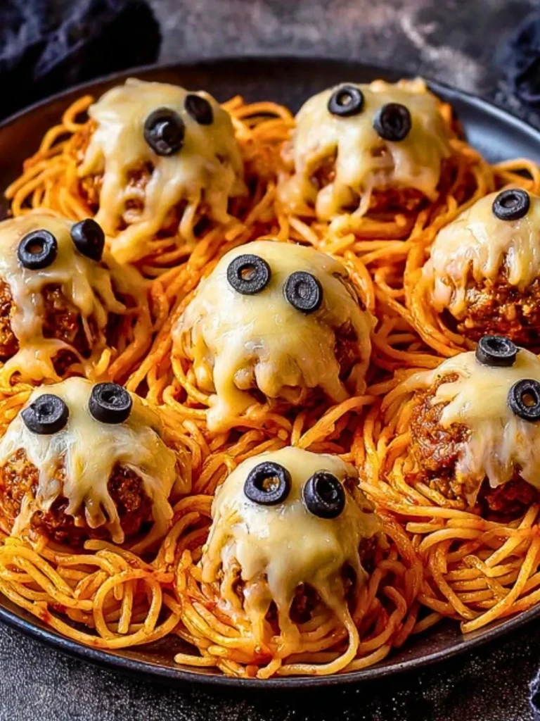 Spooky Spaghetti & Cheesy Monster Meatballs (1)
