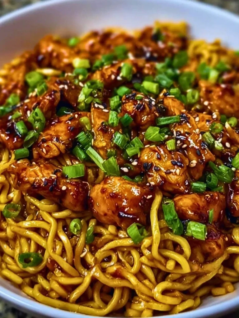 Sticky Garlic Chicken Noodles (1)