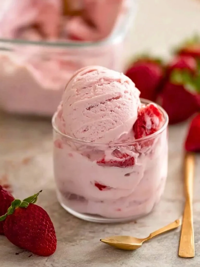 Strawberry Cottage Cheese Ice Cream (1)