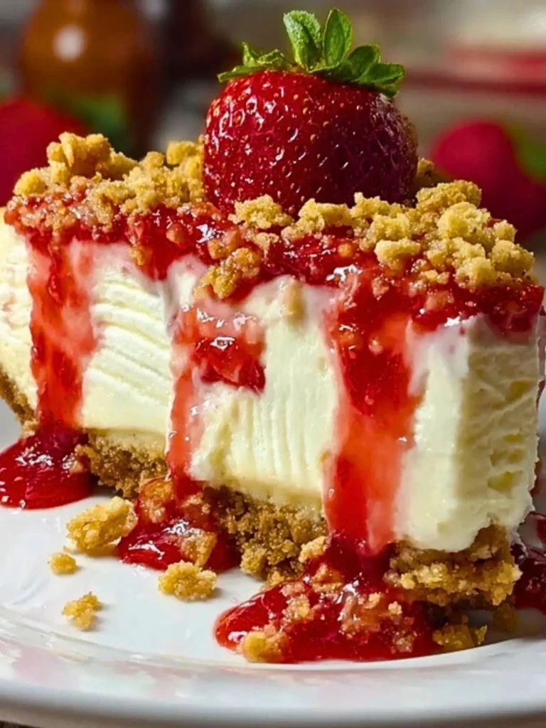 Strawberry Crunch Cheesecake Delight (1)