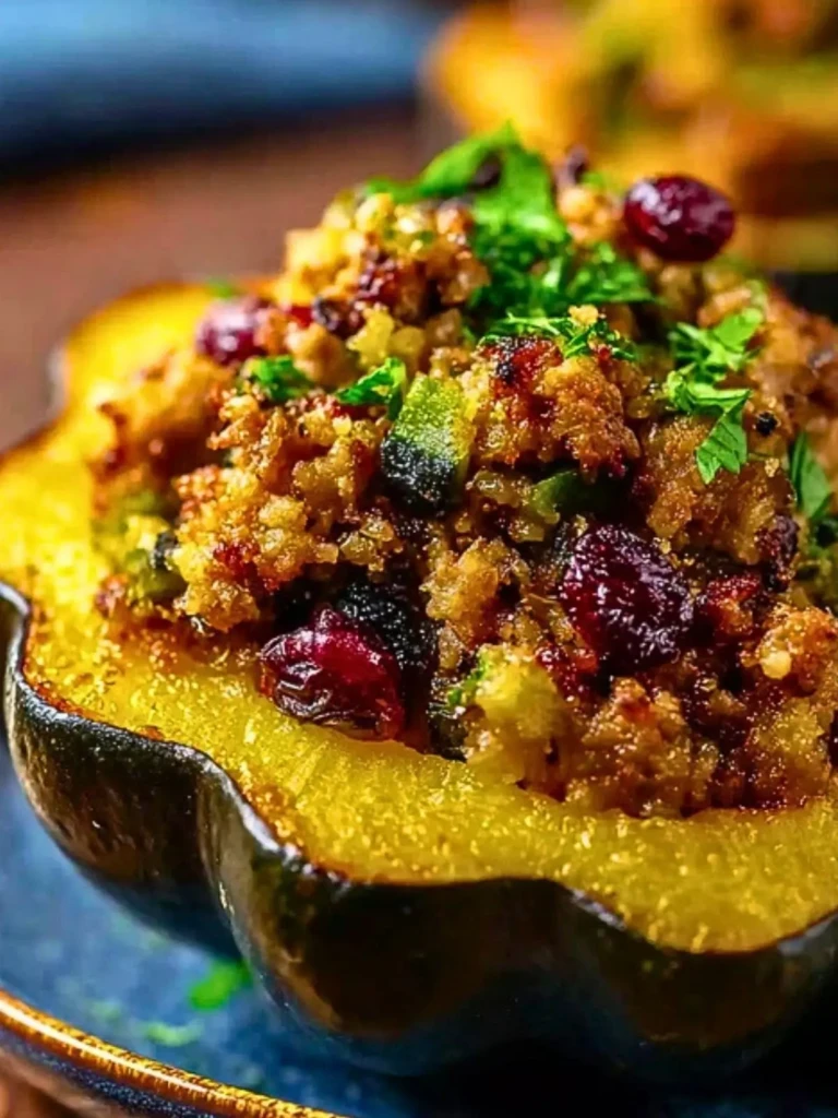Turkey Stuffed Acorn Squash (1)