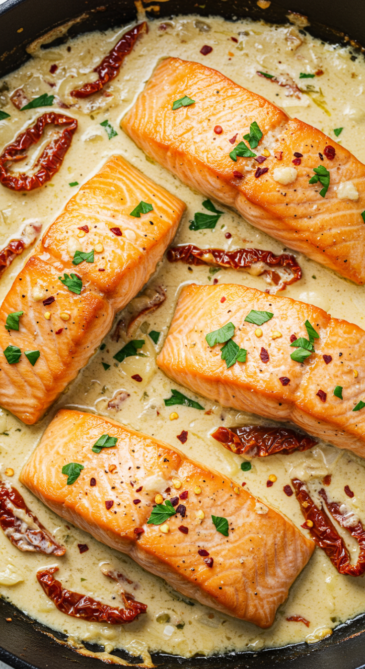 Creamy Garlic Marry Me Salmon