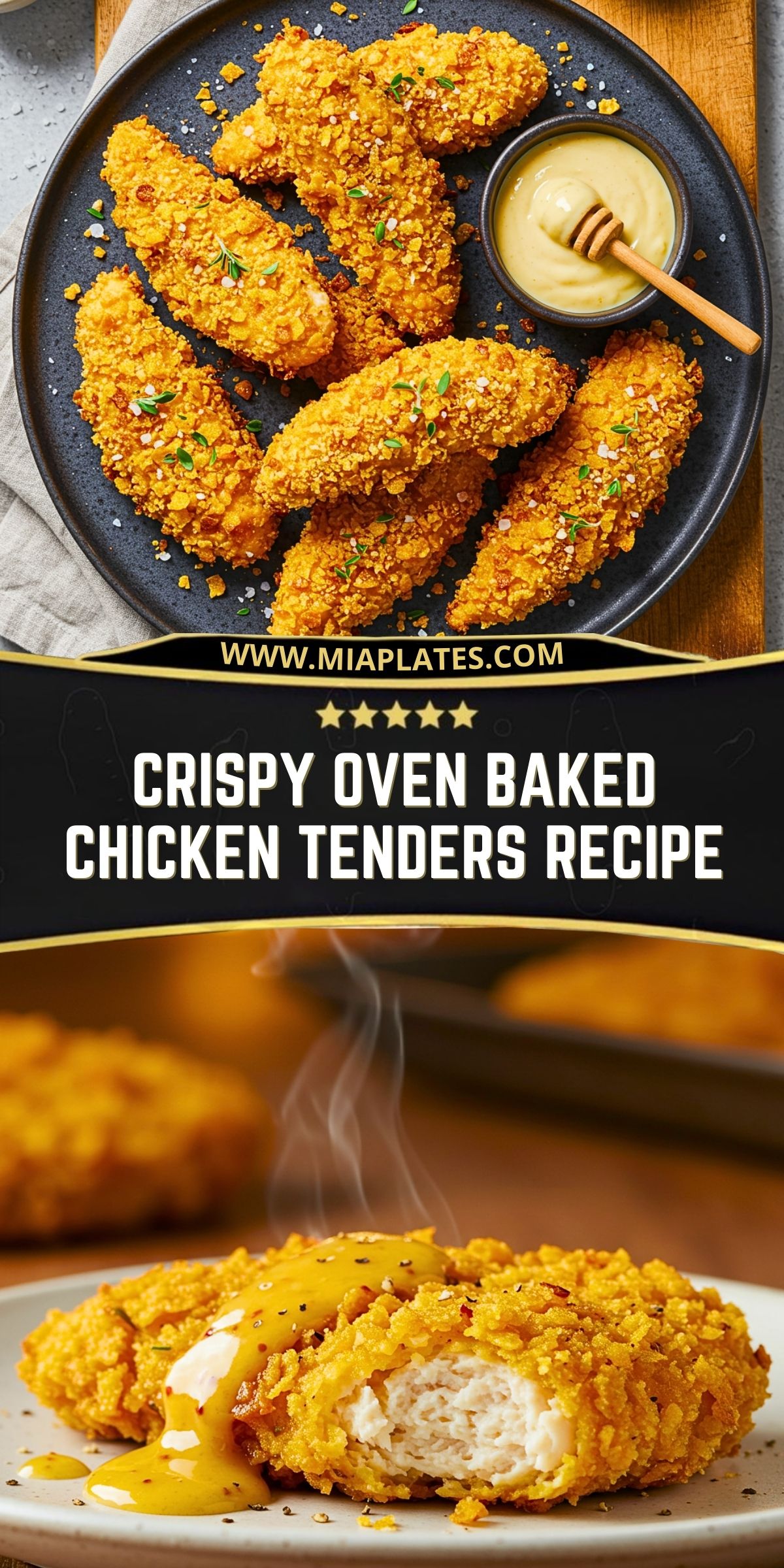 Crispy Oven Baked Chicken Tenders