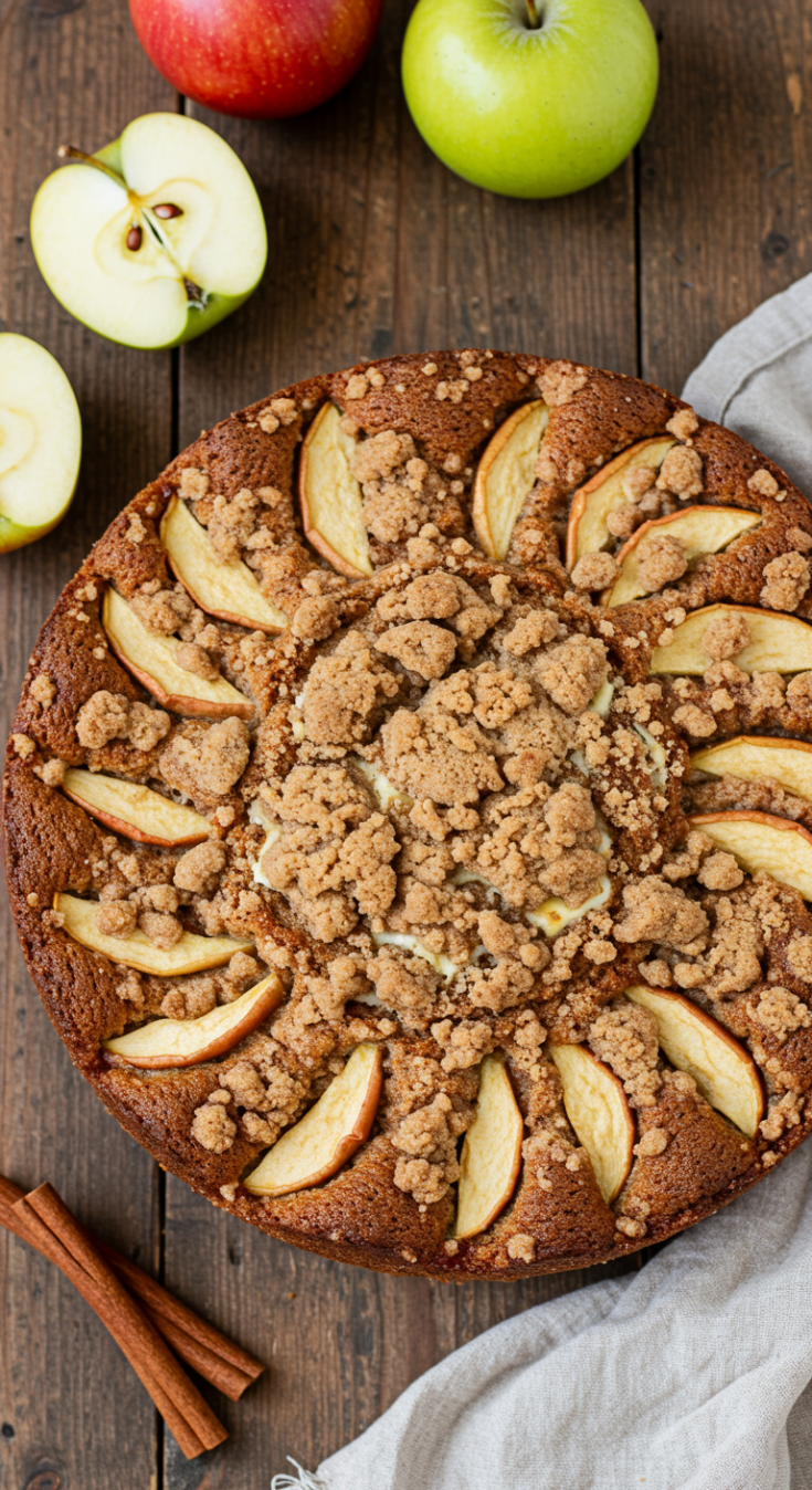 Apple Coffee Cake with Cream Cheese