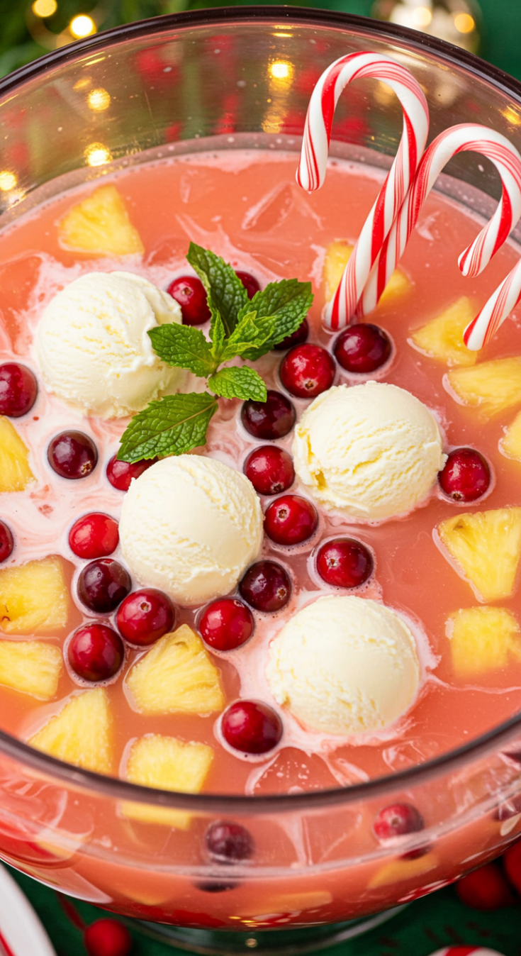 Candy Cane Christmas Punch