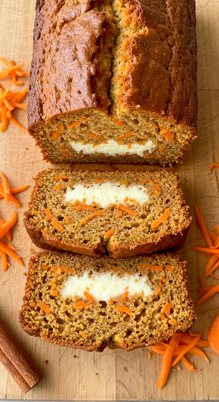 Carrot Cake Loaf with Filling