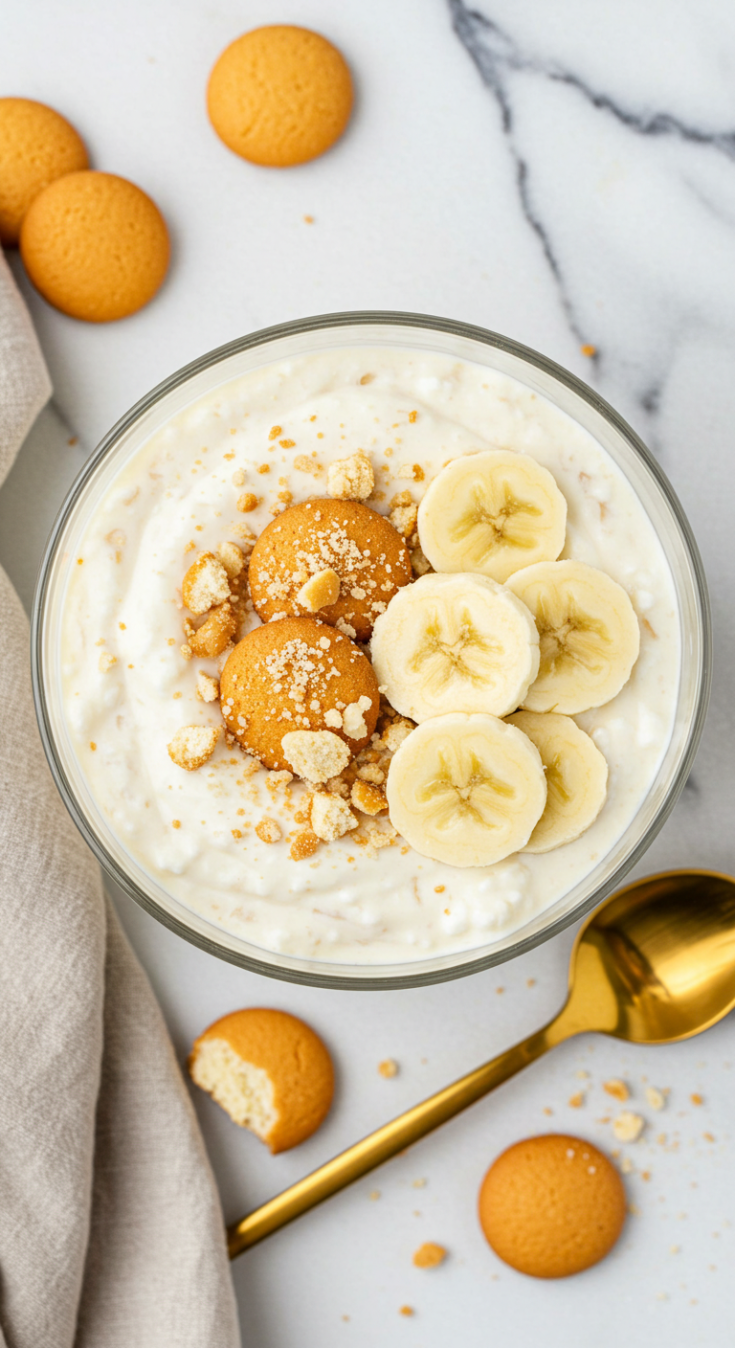 Cottage Cheese Banana Pudding