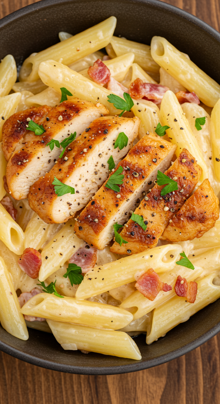 Delicious Crack Chicken Penne