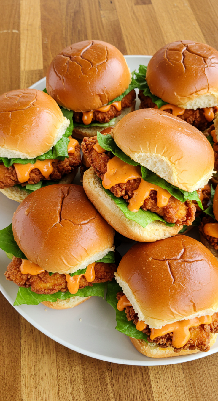 Easy Bang Bang Chicken Sliders