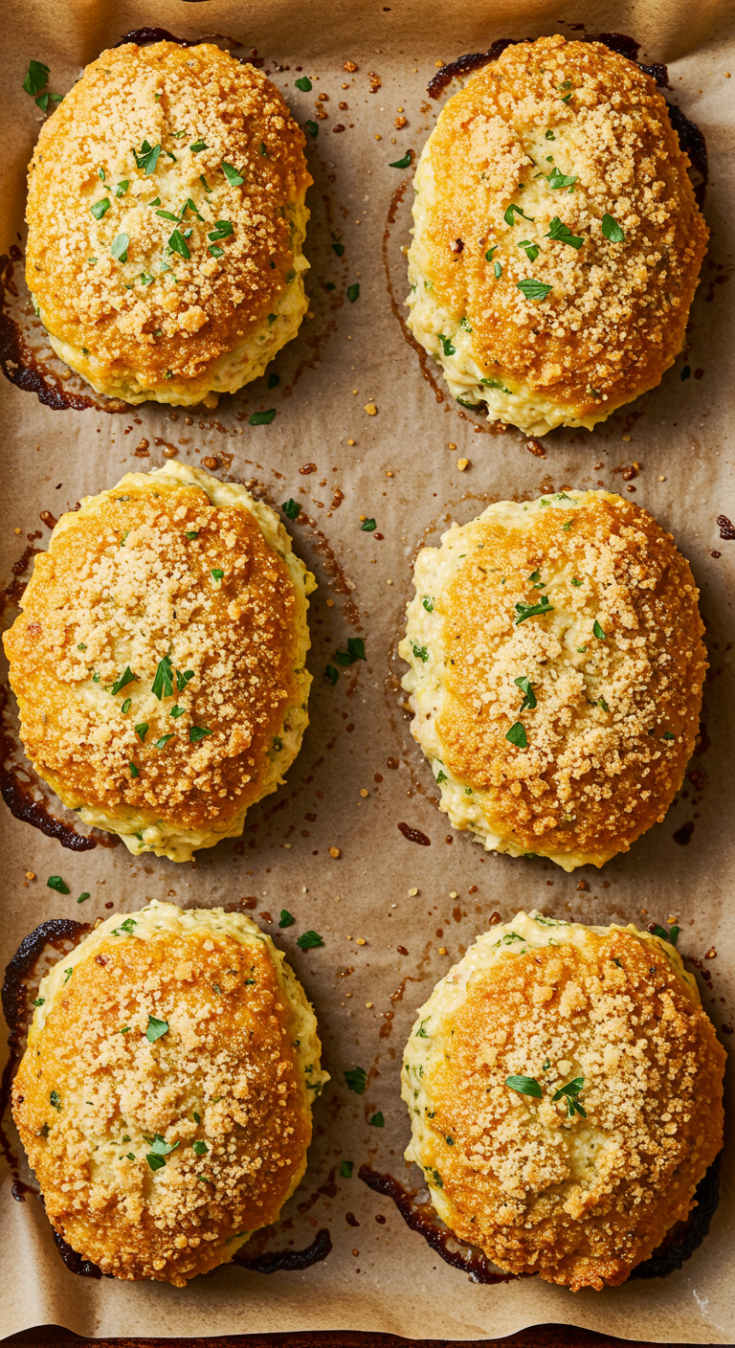 Garlic Parmesan Chicken Meatloaves