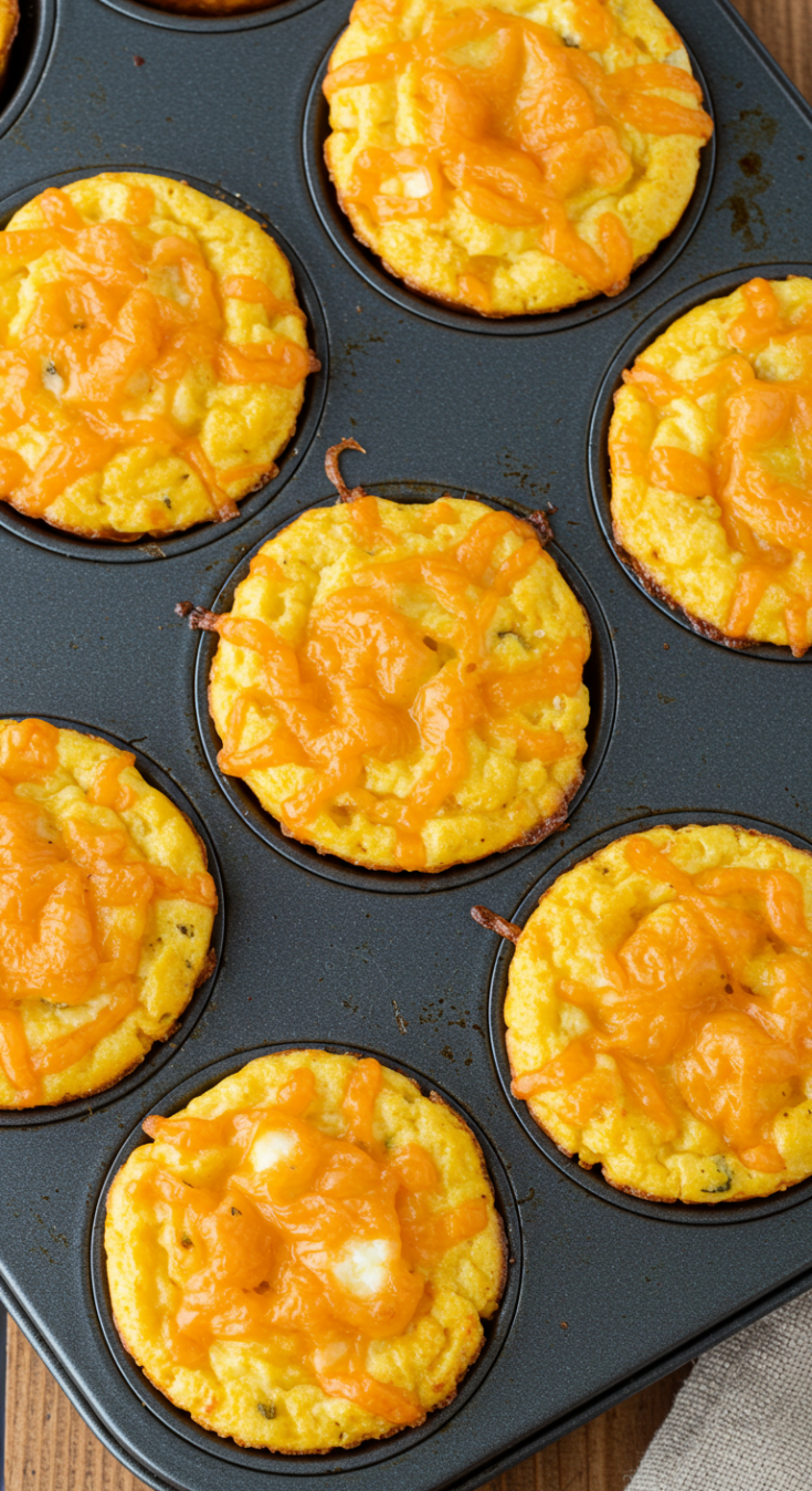 Handheld Egg and Cheese Treats