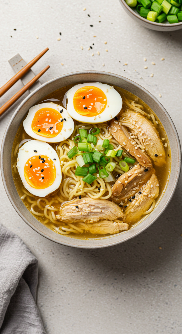 Homemade Chicken Ramen Soup