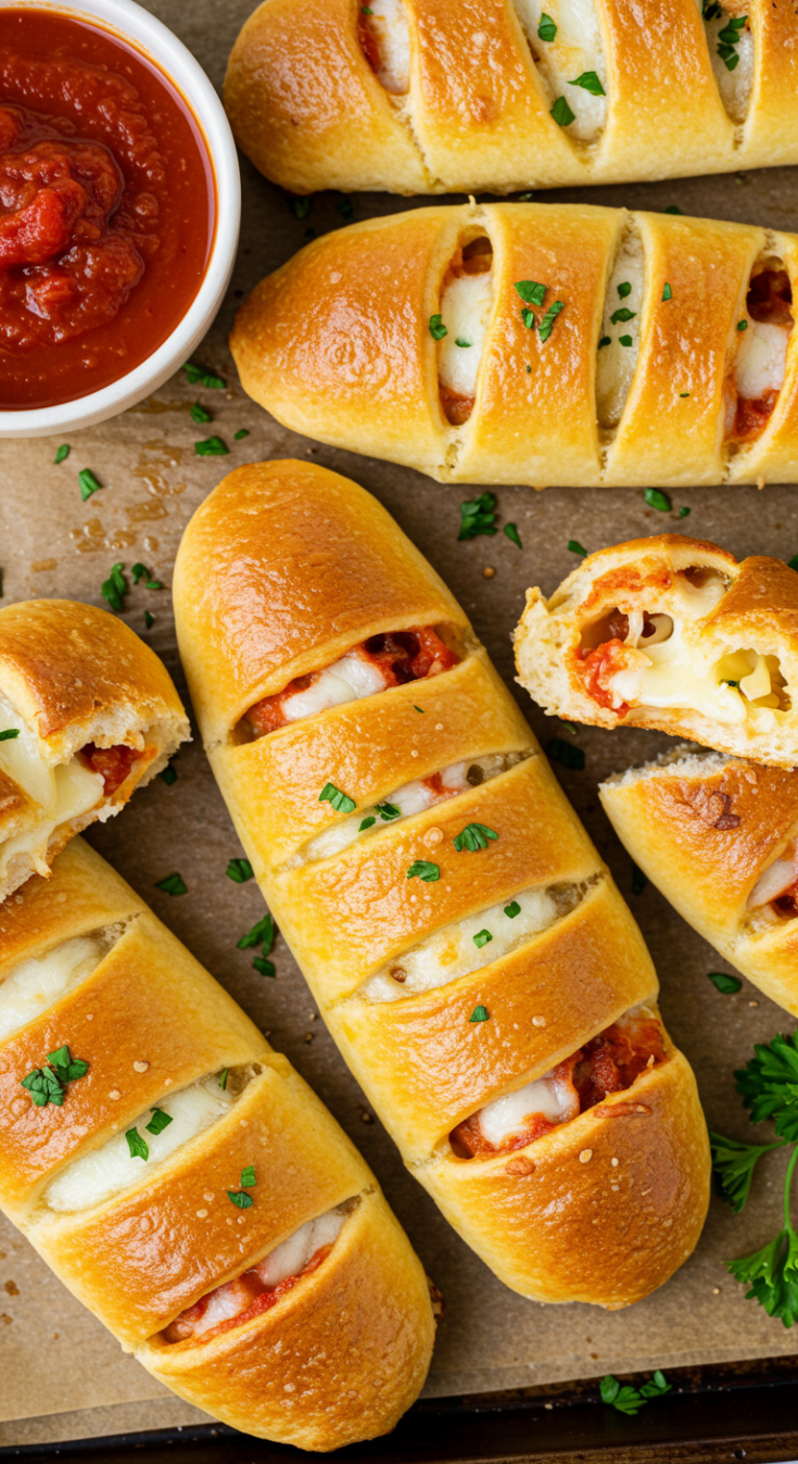 Philly Cheesesteak Stuffed Cheesy Breadsticks